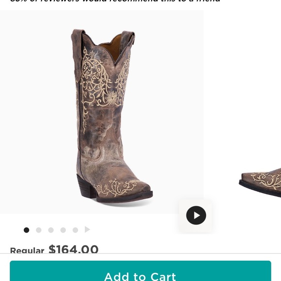 Cowboy boots size 10 - Picture 2 of 3